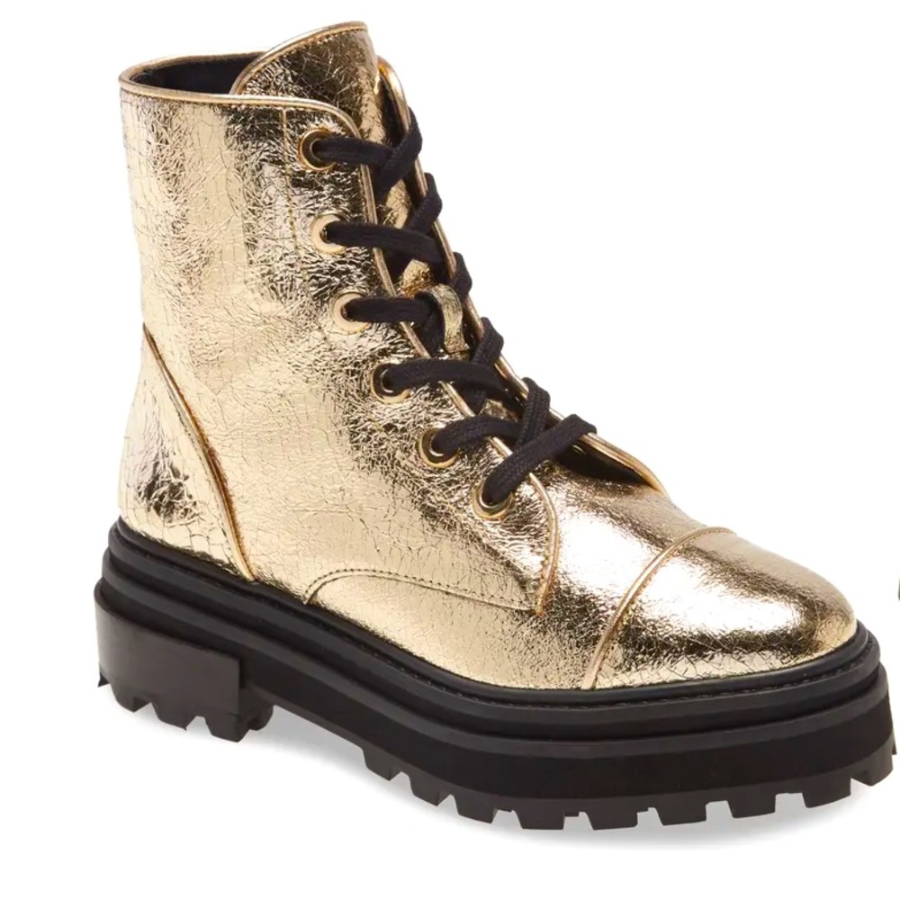 SCHUTZ Maylova Lug Sole Lace-Up Bootie